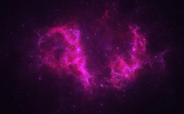 Νεφέλωμα Του Διαστήματος Αστέρια Σκοτεινό Φόντο — Φωτογραφία Αρχείου