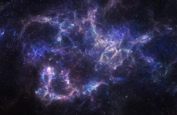 Deep Space Nebula Stars Dark Background — Stock Photo, Image
