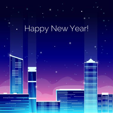 Mutlu yıllar tebrik kartı..