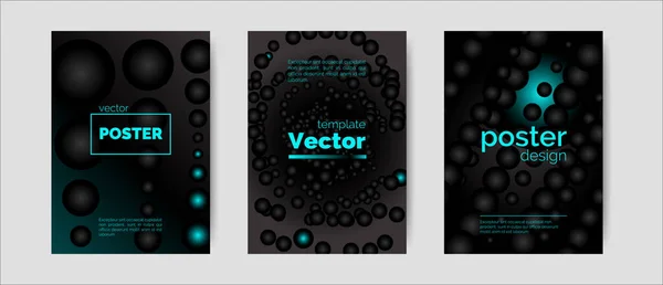 Illustration Vectorielle Minimale Avec Couvertures Serties Éléments Géométriques Texte Dégradé — Image vectorielle
