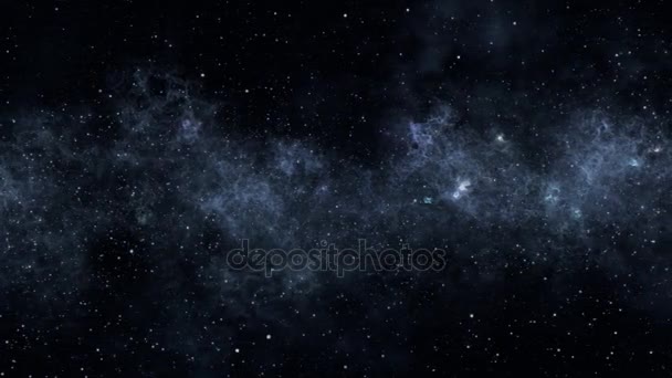 Космический Полет Мимо Звезд — стоковое видео