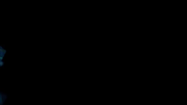 검은색에 깨진된 유리를 애니메이션 천천히 — 비디오