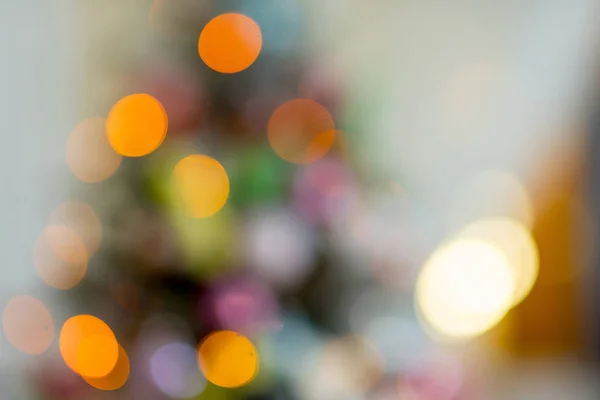 Boże Narodzenie wnętrz w pastelowych kolorach bokeh — Zdjęcie stockowe