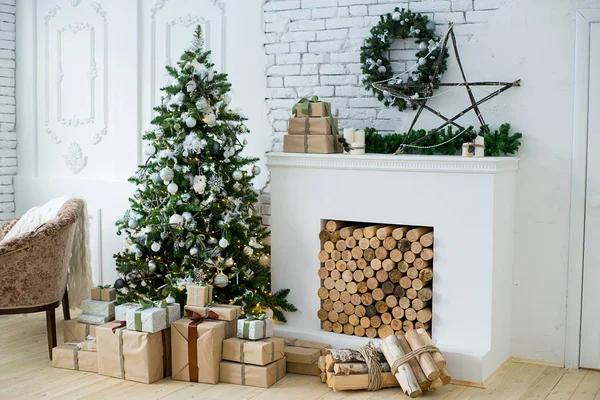 Christmas interior eco style