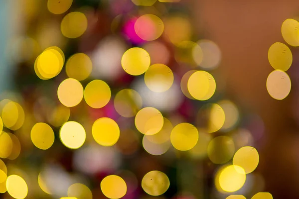 Neujahr Hintergrund in lila und goldenen Farben. Bokeh — Stockfoto