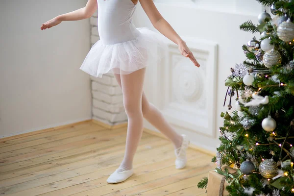 Junge Balletttänzerin lernt Lektion — Stockfoto