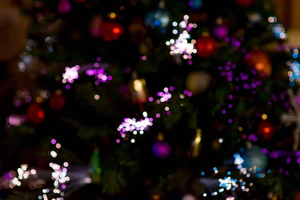 圣诞灯背景 — 图库照片
