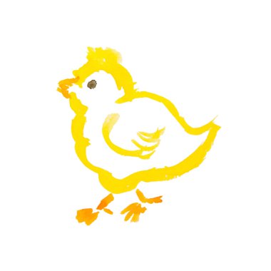 Paskalya piliç izole