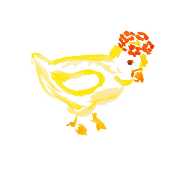 Пасхальный цыпленок изолирован — стоковое фото