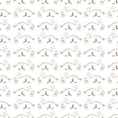 suluboya tavşan deseni