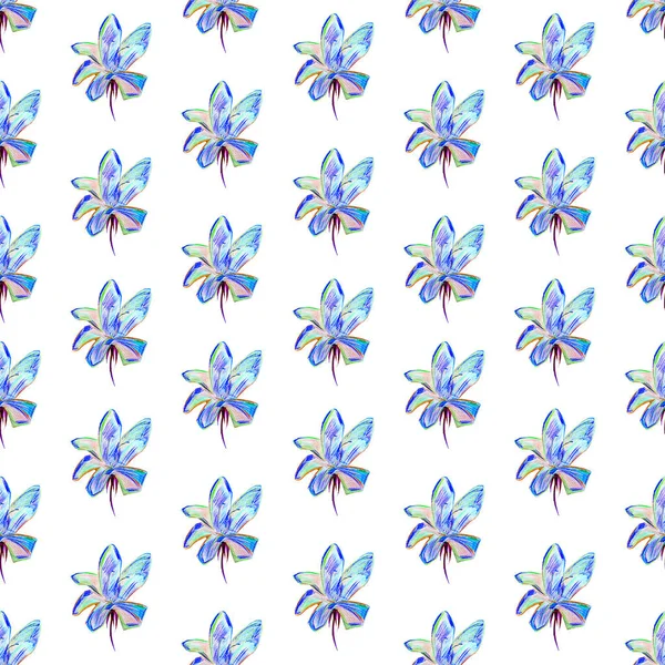 Tło nowoczesne kwiaty na białym tle — Zdjęcie stockowe