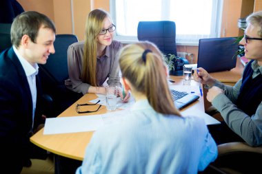 Resepsiyon iş fikirleri işçi tartışılması