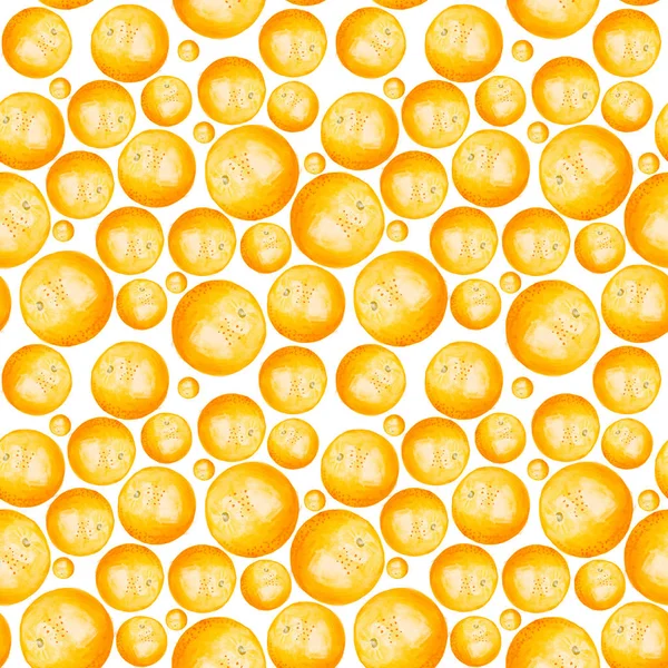 Naranjas de frutas dibujadas fondo acuarela — Foto de Stock