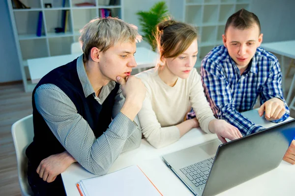 Team of three coworkers — Stock Photo, Image