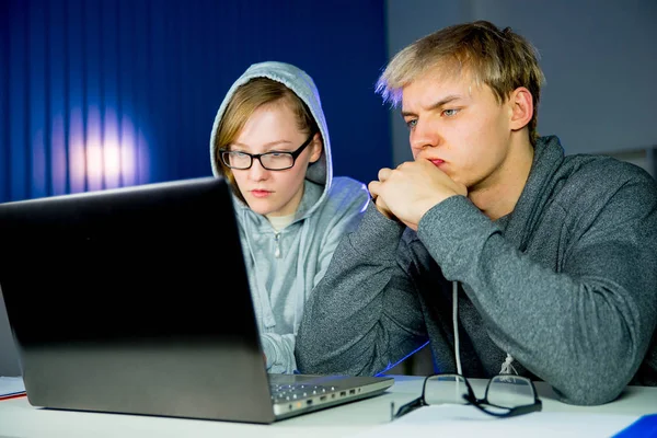 Two programmers working — Stock Photo, Image