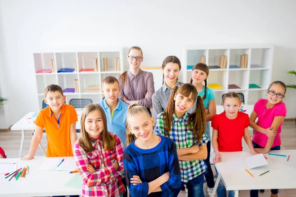 Étudiants en classe — Photo