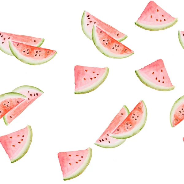 Akvarell minta görögdinnye — Stock Fotó