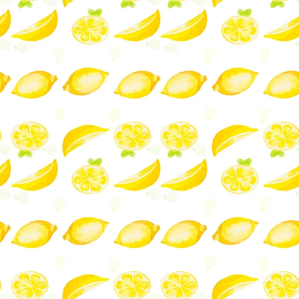 水彩柠檬纹理 — 图库照片