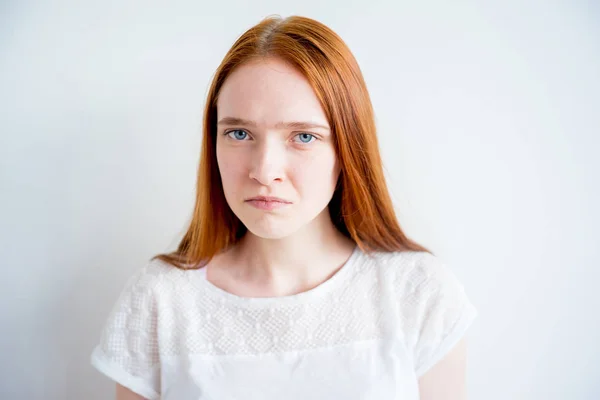 Mädchen Gesichtsausdruck und Emotionen — Stockfoto