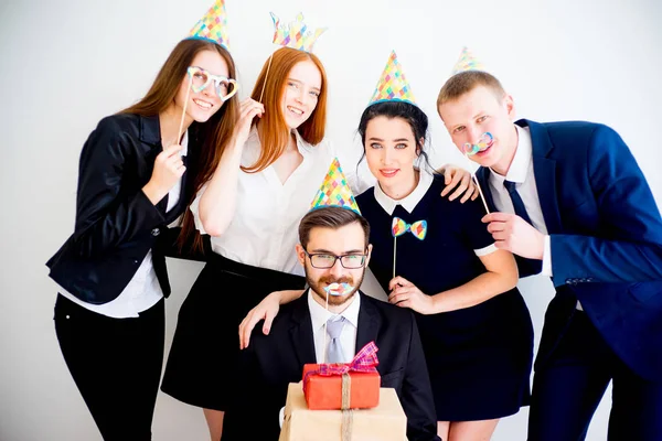 Festa di compleanno ufficio — Foto Stock