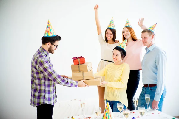 Festa di compleanno a casa — Foto Stock