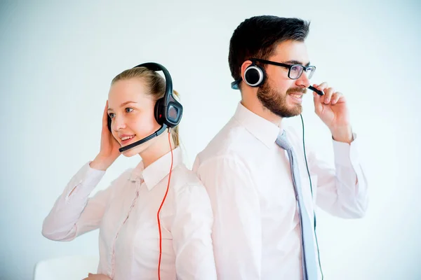 Concetto di call center — Foto Stock