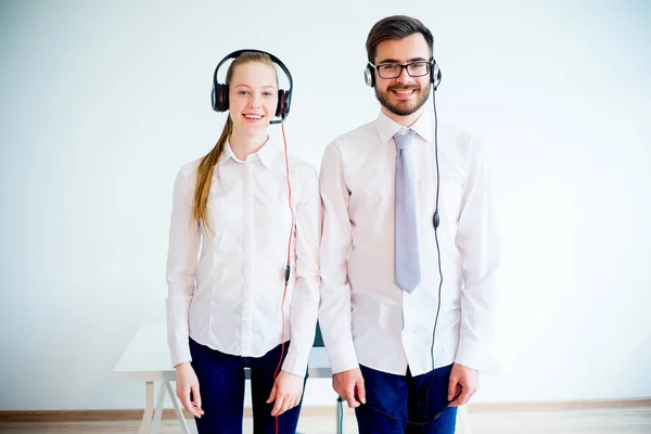 Concetto di call center — Foto Stock