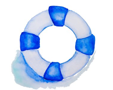Lifebuoy çizim suluboya