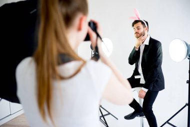 Erkek model fotoğraf sevmez