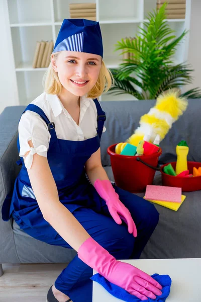 Maid of cleaning service