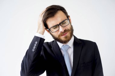 Stres altında bir işadamı portresi