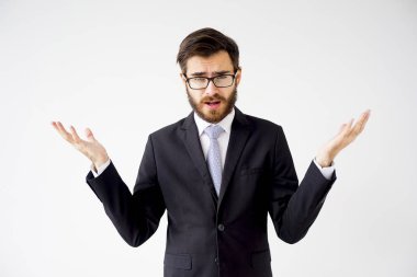 bir soru ile işadamı