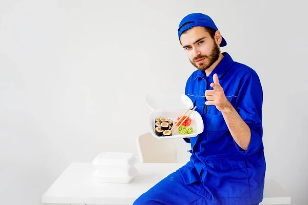 Food delivery service — Stock Photo, Image