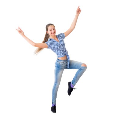 dans eden kız portresi