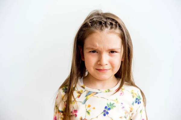 Girl showing emotions — Stock Photo, Image