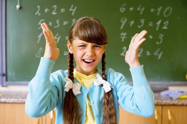 Chica en la escuela — Foto de Stock