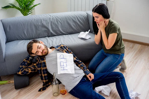 Alkol bağımlısı adam