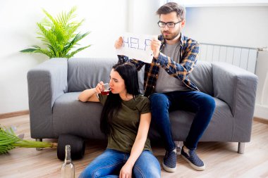 Alkol bağımlısı karısı