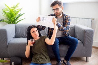 Alkol bağımlısı karısı