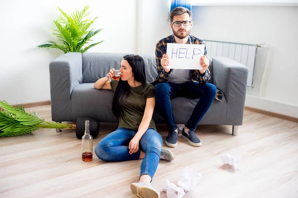 Alkol bağımlısı karısı