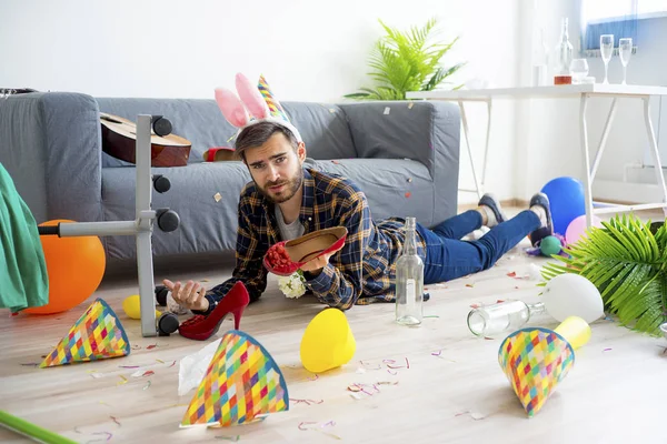 Hangover after a party — Stock Photo, Image