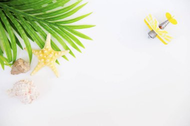 Yaz tatil şeyler düzgün organize etti. Seyahat kavramı. Düz yatıyordu.