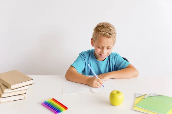 Boy está estudiando — Foto de Stock