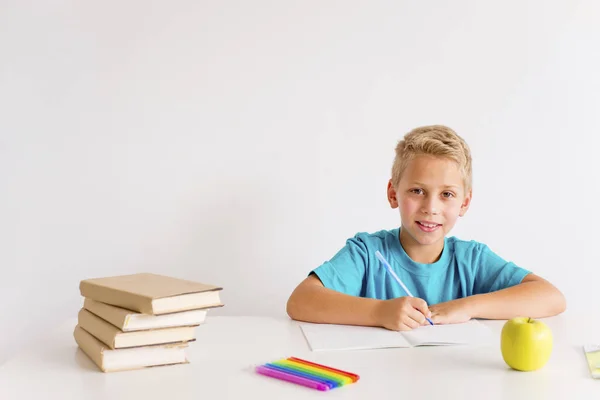 Boy está estudiando — Foto de Stock