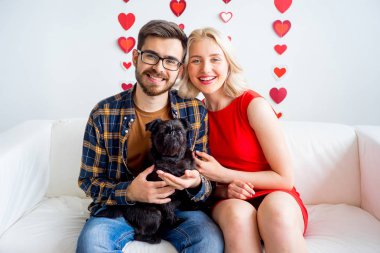 Sevgililer günü ile bir köpek