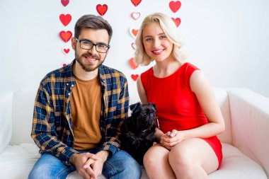 Sevgililer günü ile bir köpek