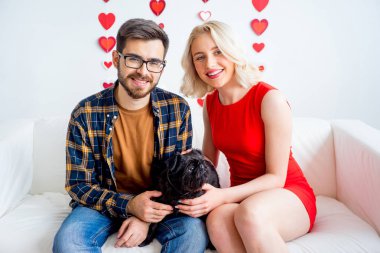 Sevgililer günü ile bir köpek