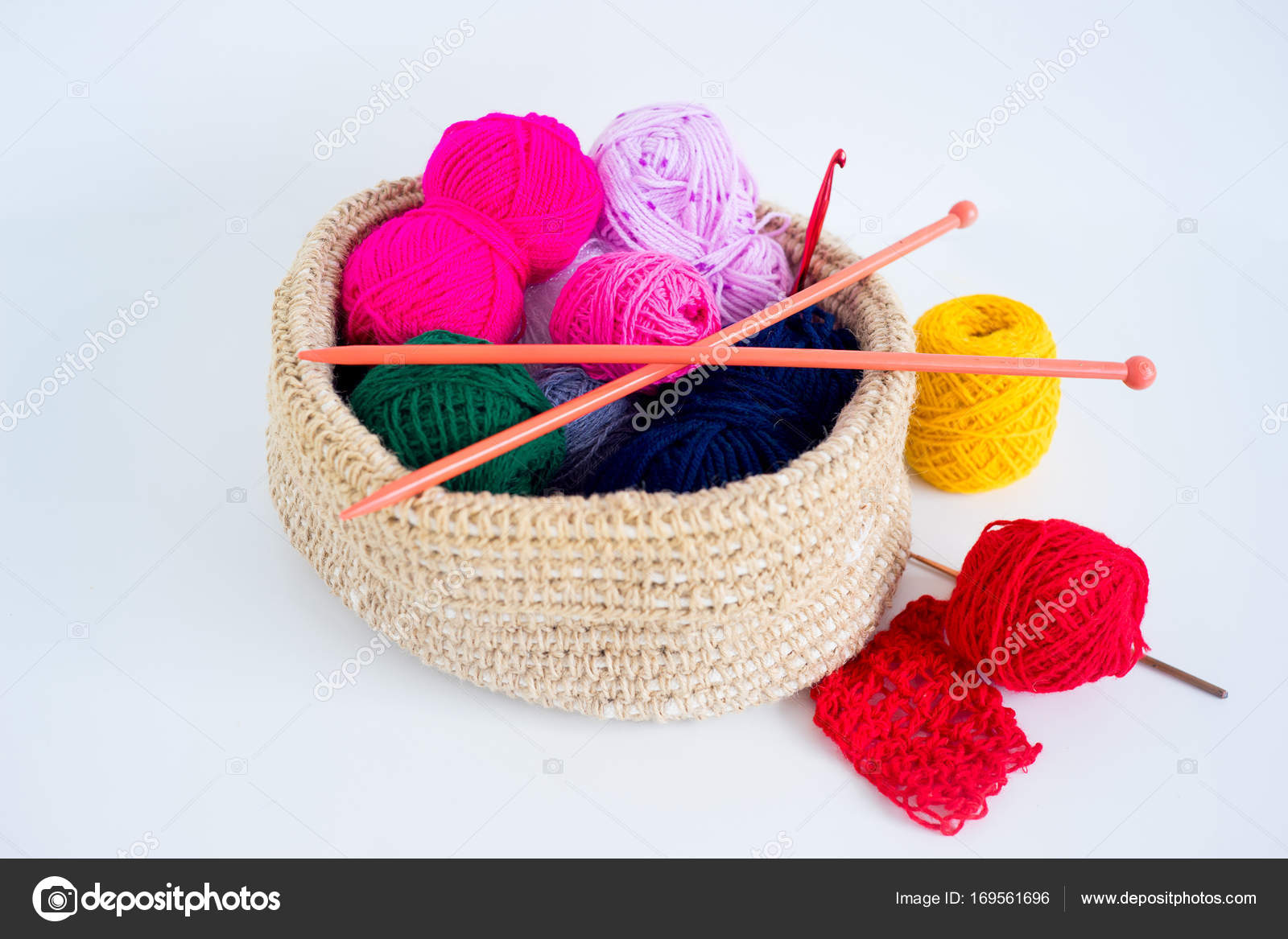 Several knitting accessories — Stock Photo © Lenanichizhenova 169561696