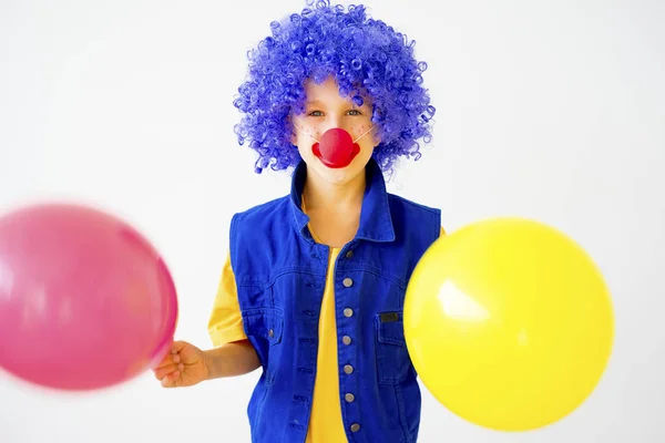 Ett porträtt av en clown — Stockfoto