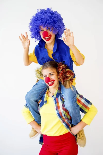 Un ritratto di un clown — Foto Stock
